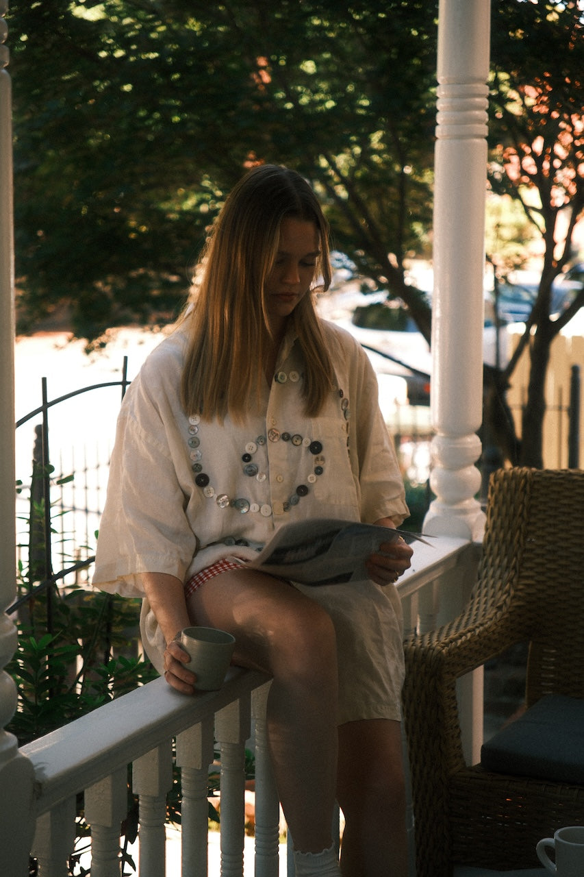 LOST & FOUND x MAYA BUTTON SHIRT 004