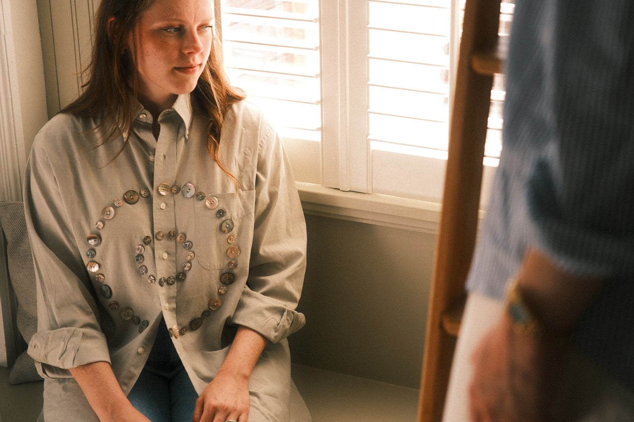 LOST & FOUND x MAYA BUTTON SHIRT 002