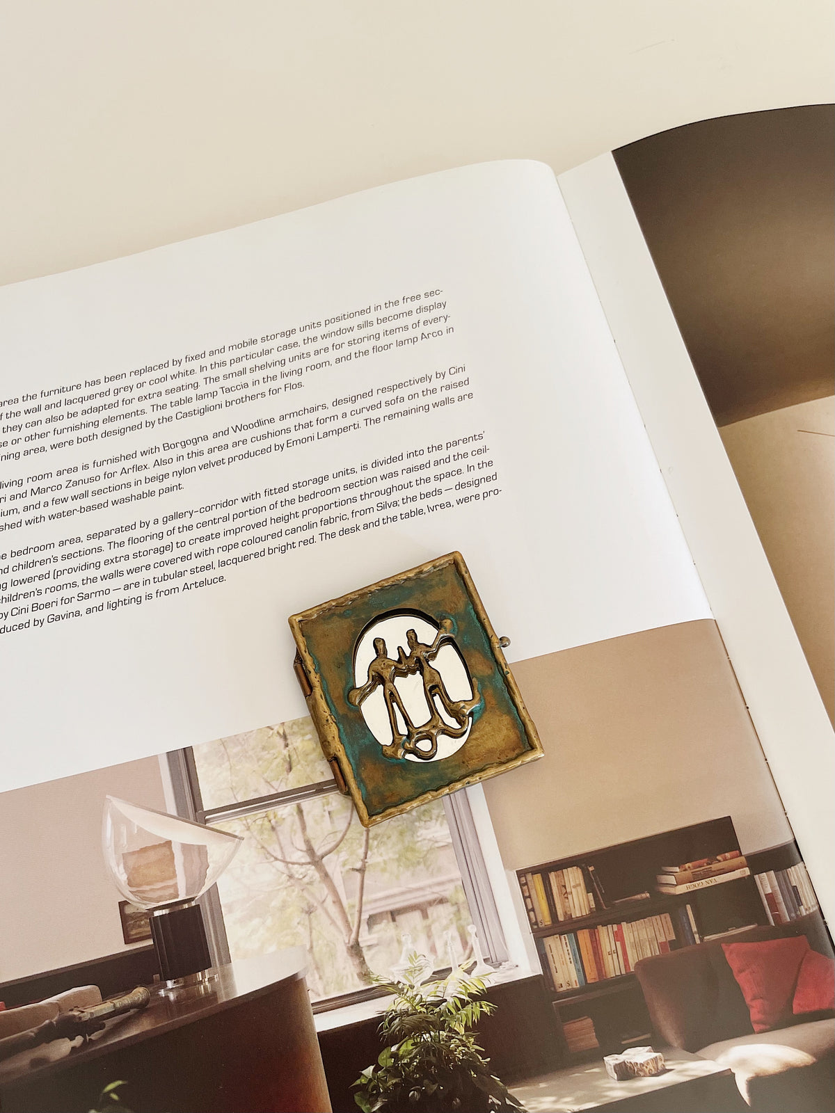 BRASS POCKET MIRROR