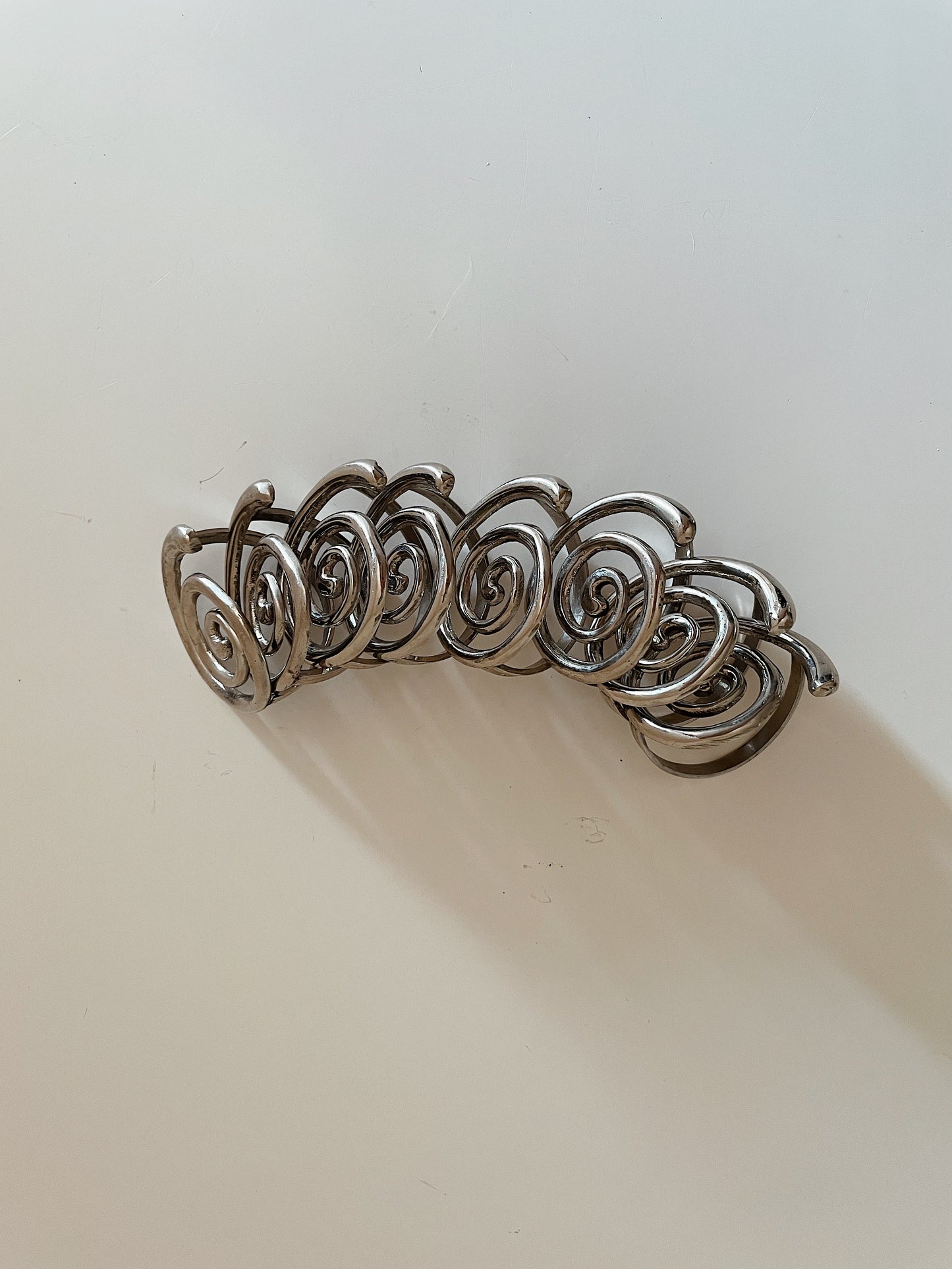 SILVER SPIRAL NAPKIN RINGS