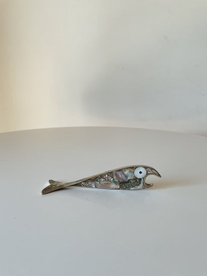 ABALONE FISH SHAPED BOTTLE OPENER