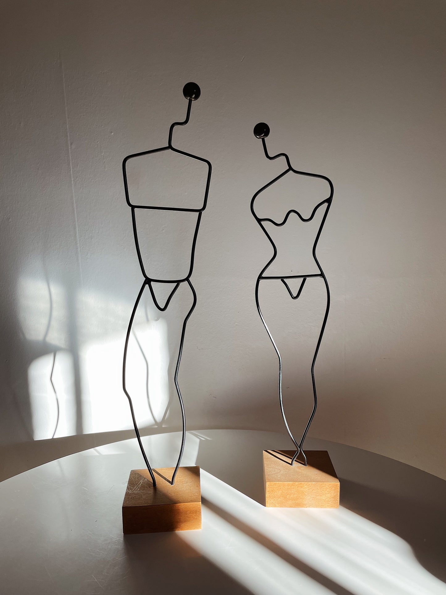 FEMALE & MALE SCULPTURES BY LAURIDS LONBORG
