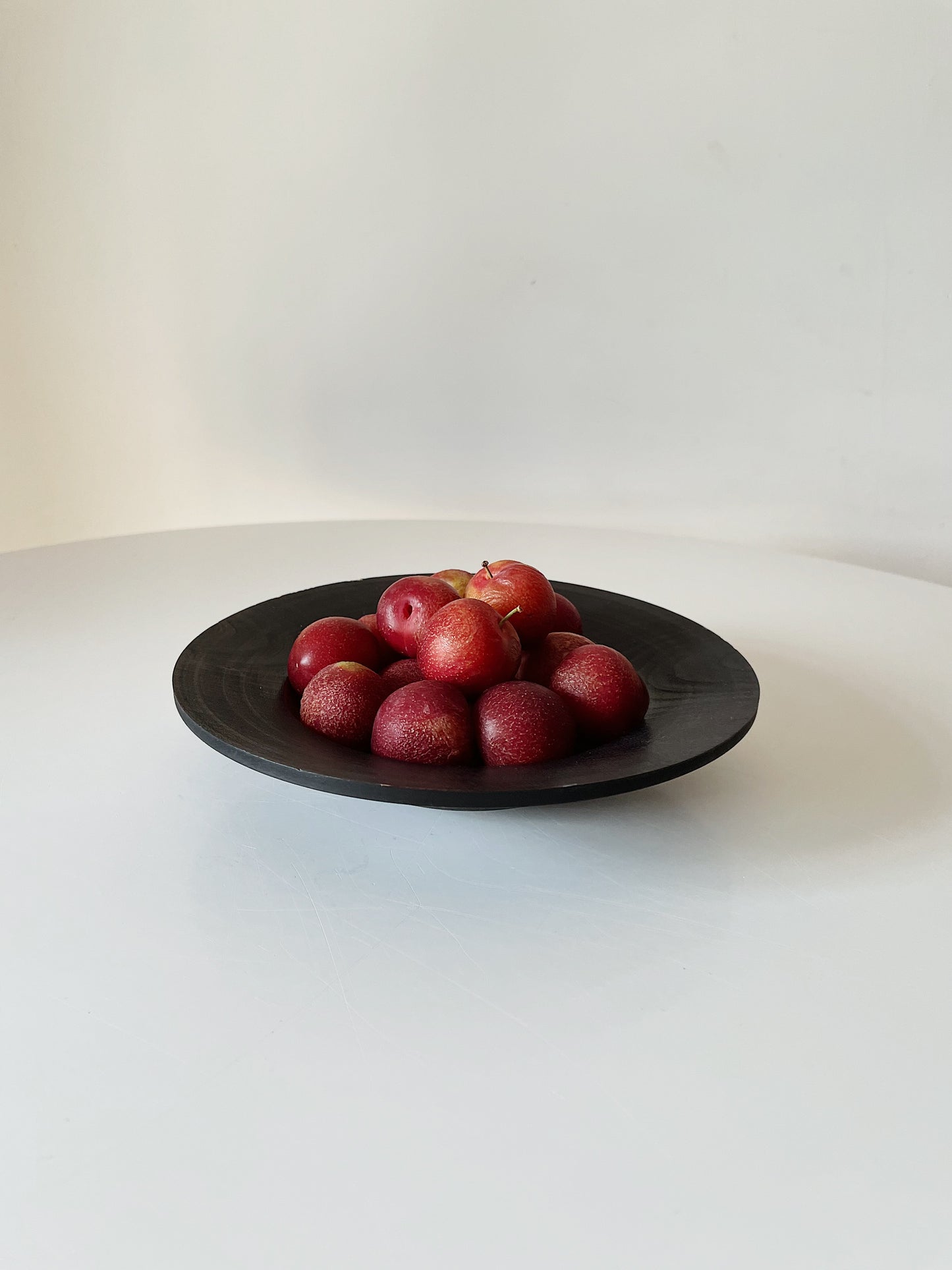 SHALLOW WOODEN BOWL