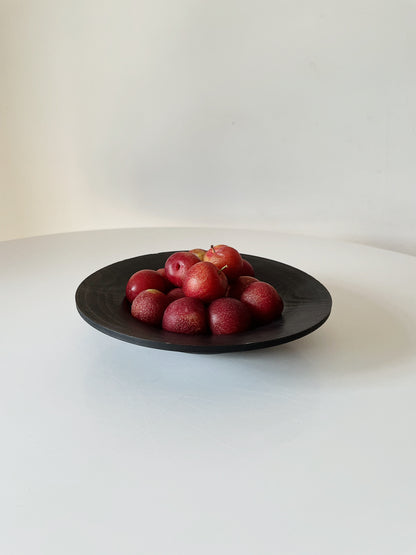 SHALLOW WOODEN BOWL
