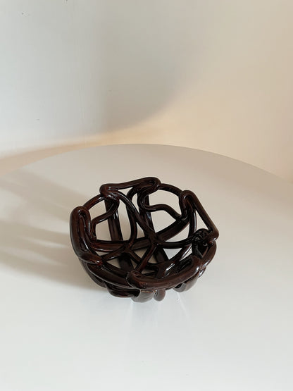 WOVEN CERAMIC BASKET