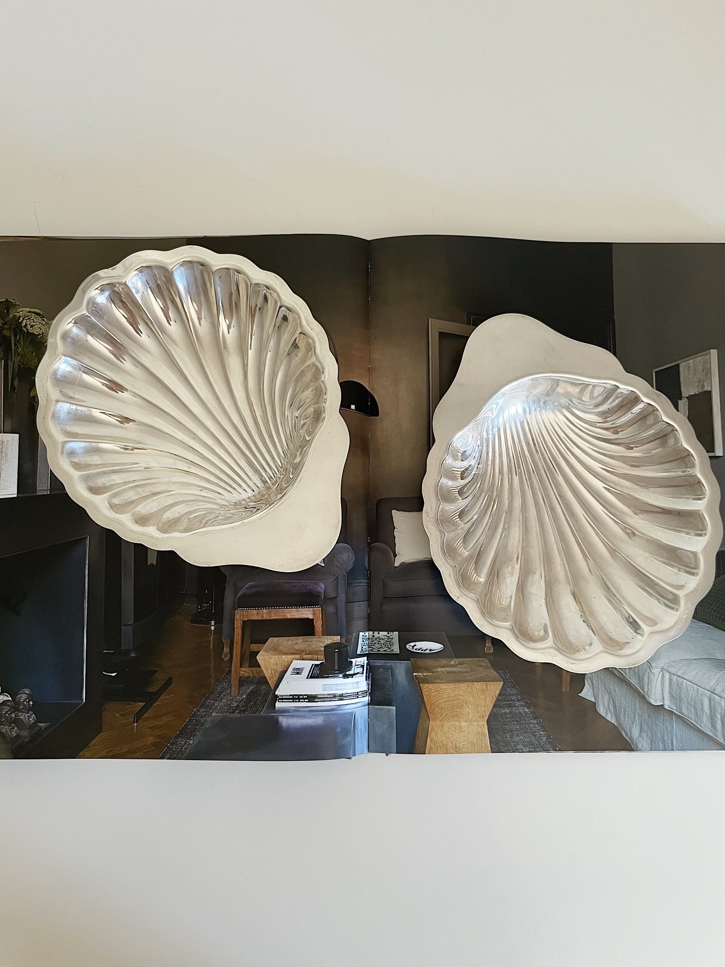 SILVER SHELL DISH