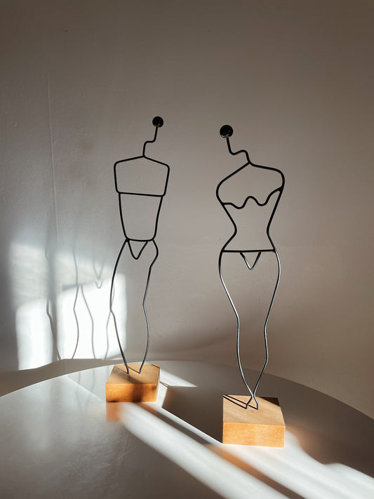 FEMALE & MALE SCULPTURES BY LAURIDS LONBORG
