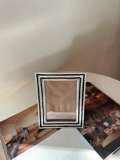 PEWTER STRIPED FRAME