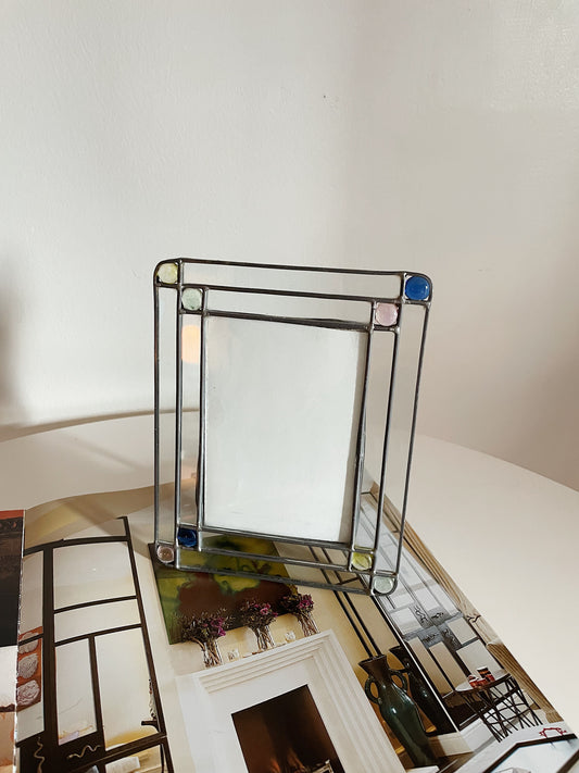 GLASS BEAD PICTURE FRAME