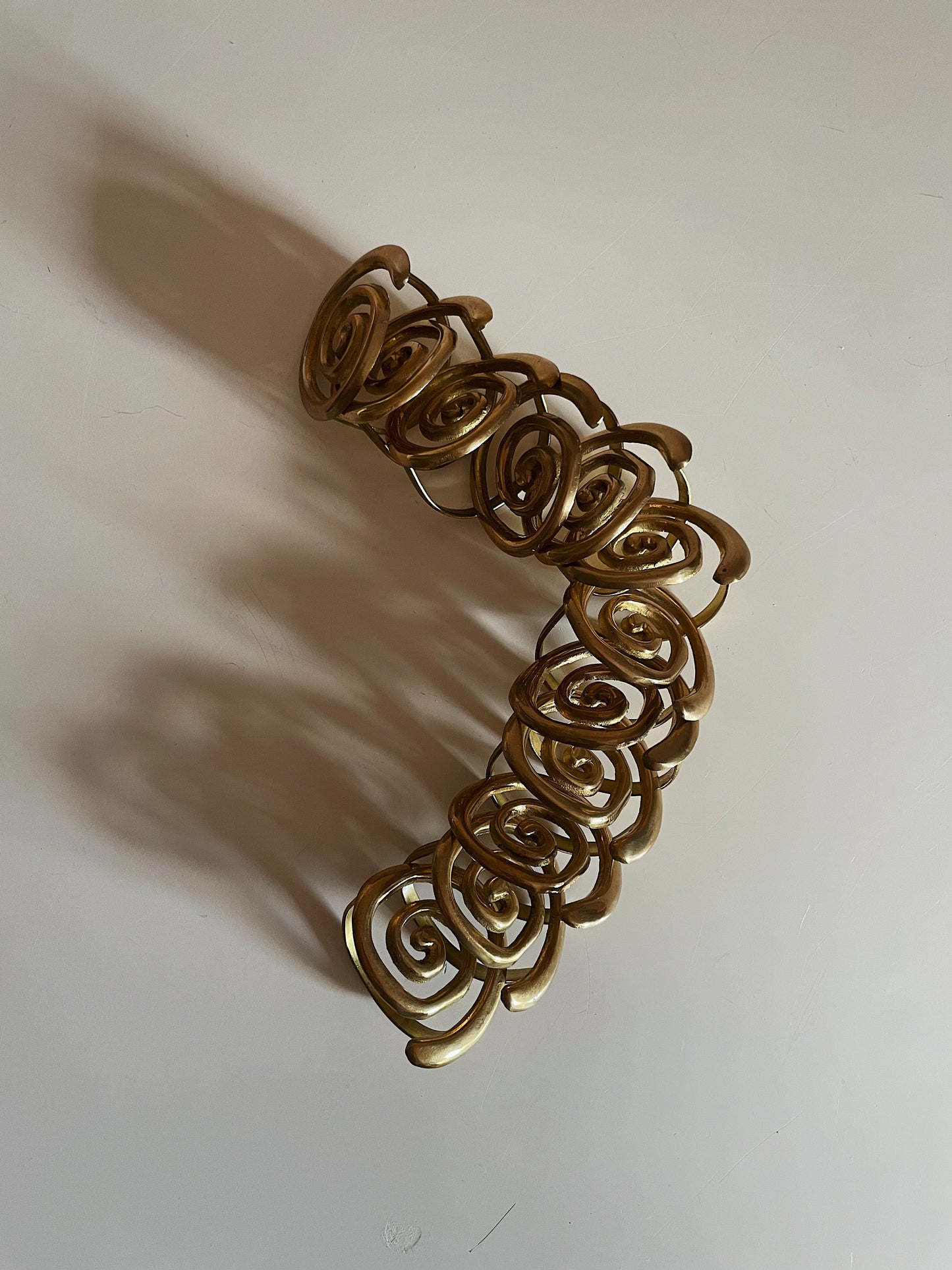 BRASS SPIRAL NAPKIN RINGS