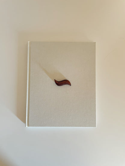 WOODEN BROOCH