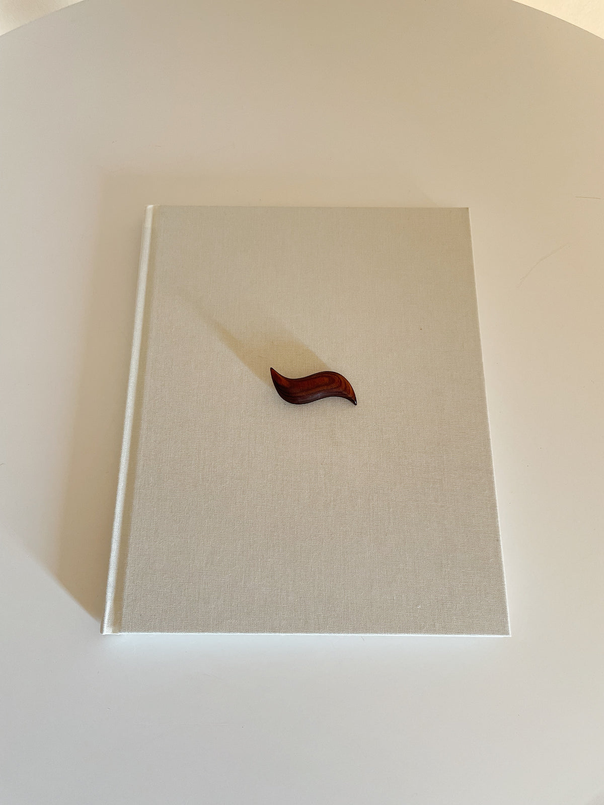 WOODEN BROOCH