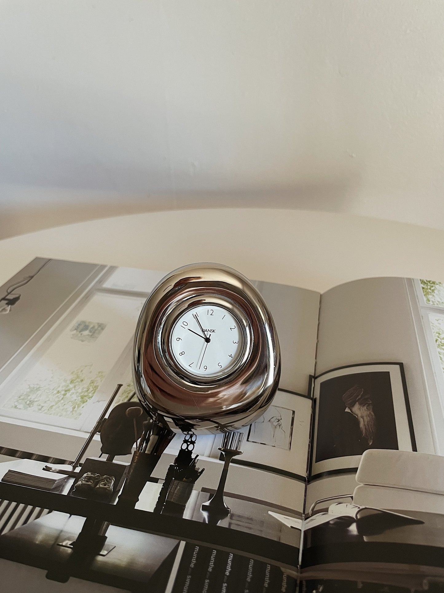 DANSK PAPERWEIGHT CLOCK