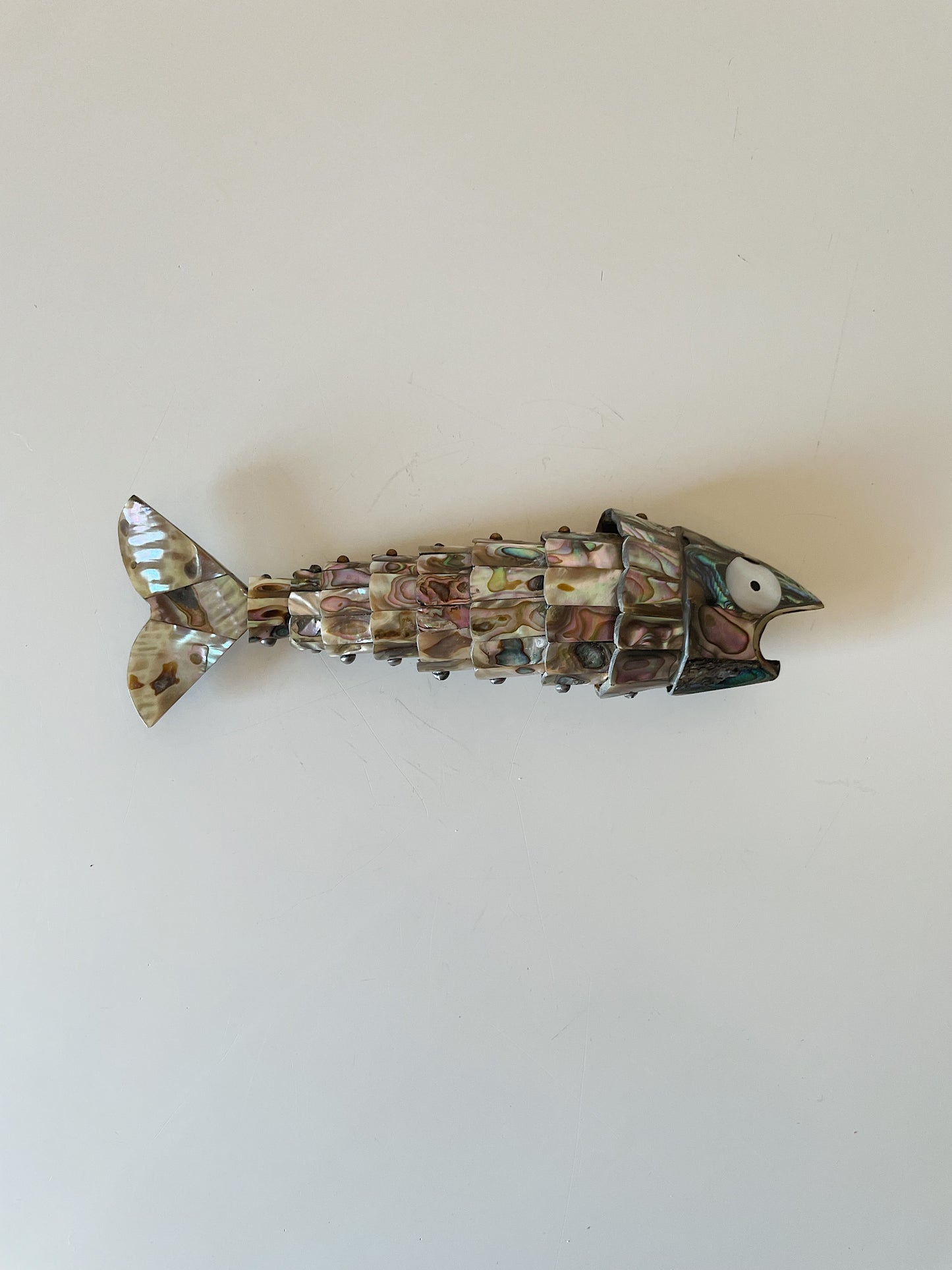 ARTICULATING ABALONE FISH BOTTLE OPENER