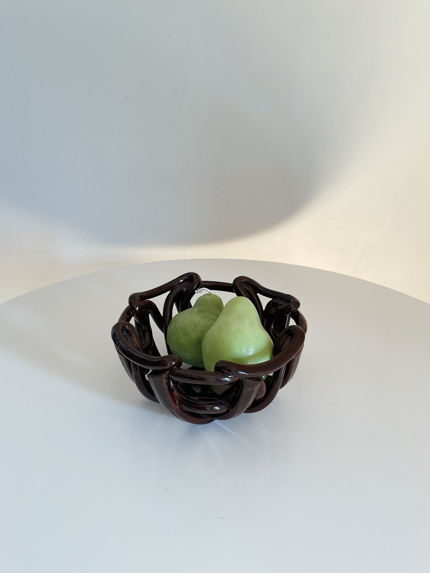 WOVEN CERAMIC BASKET