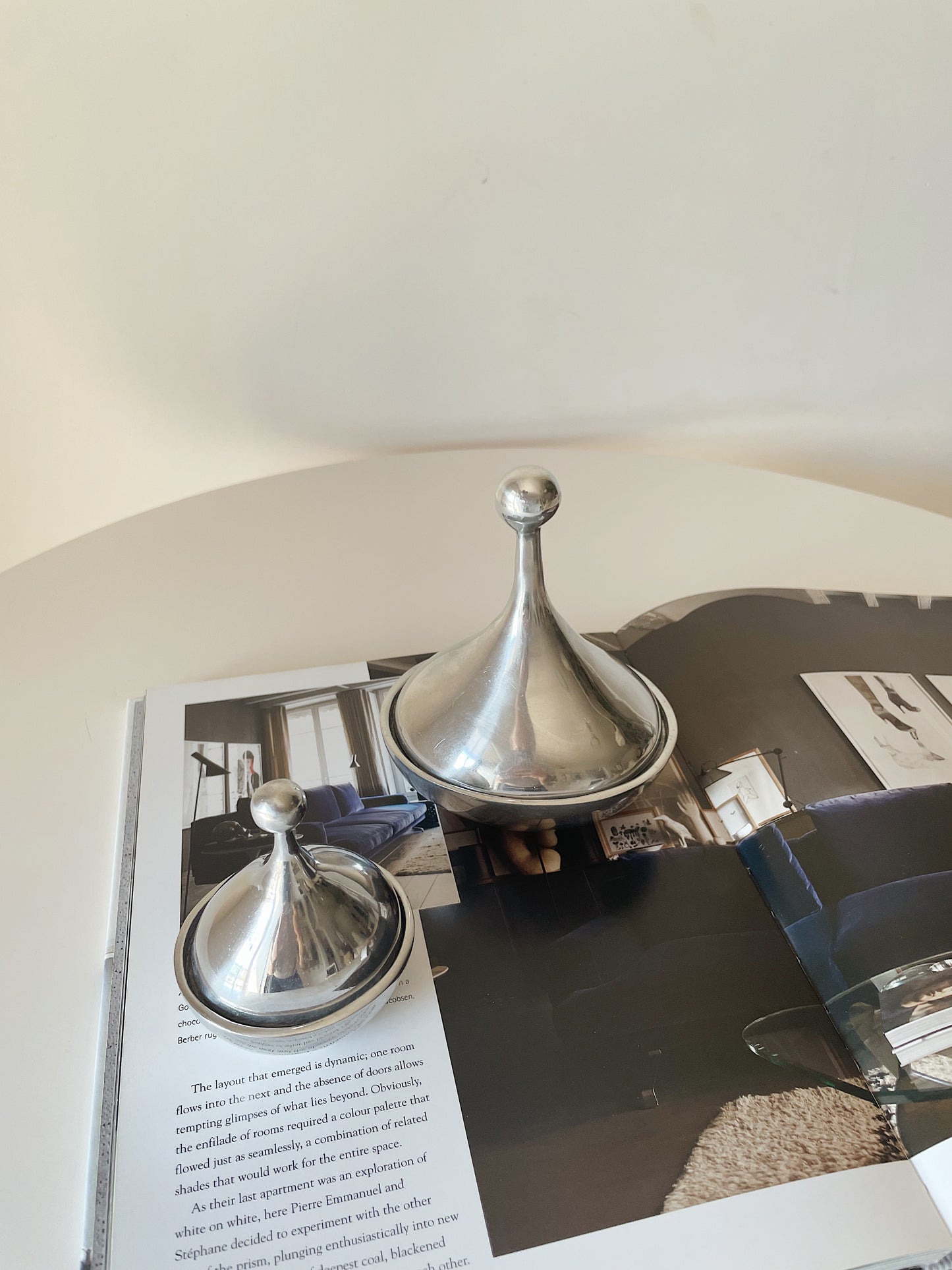 SILVER TEARDROP VESSELS