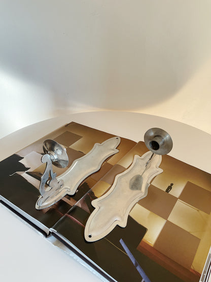 PEWTER WALL SCONCES