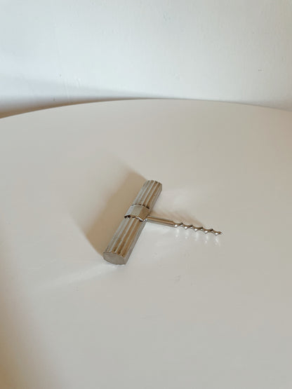 SILVER RIBBED CORKSCREW