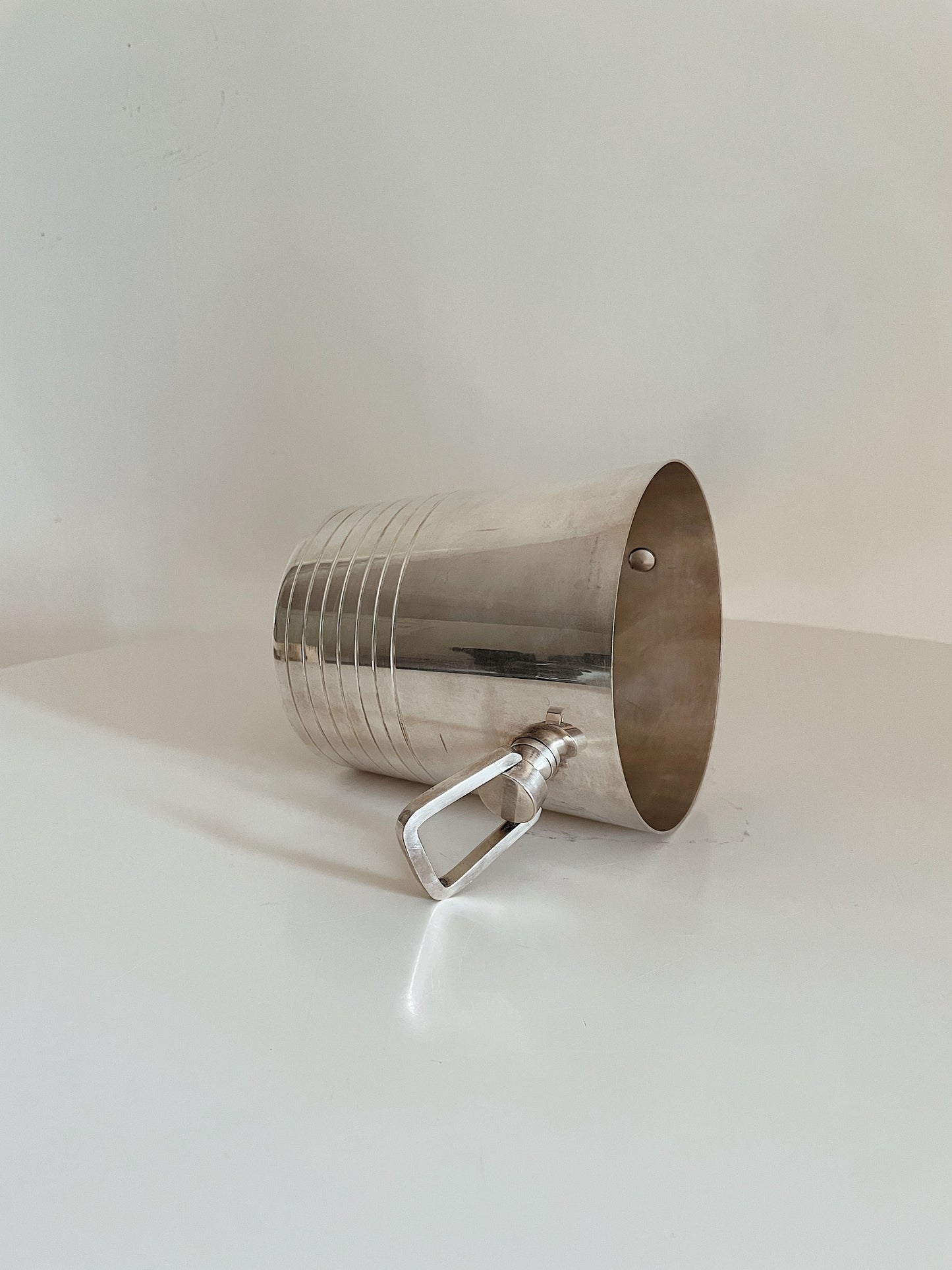 SILVER ART DECO ICE BUCKET