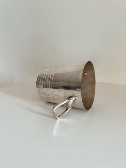 SILVER ART DECO ICE BUCKET