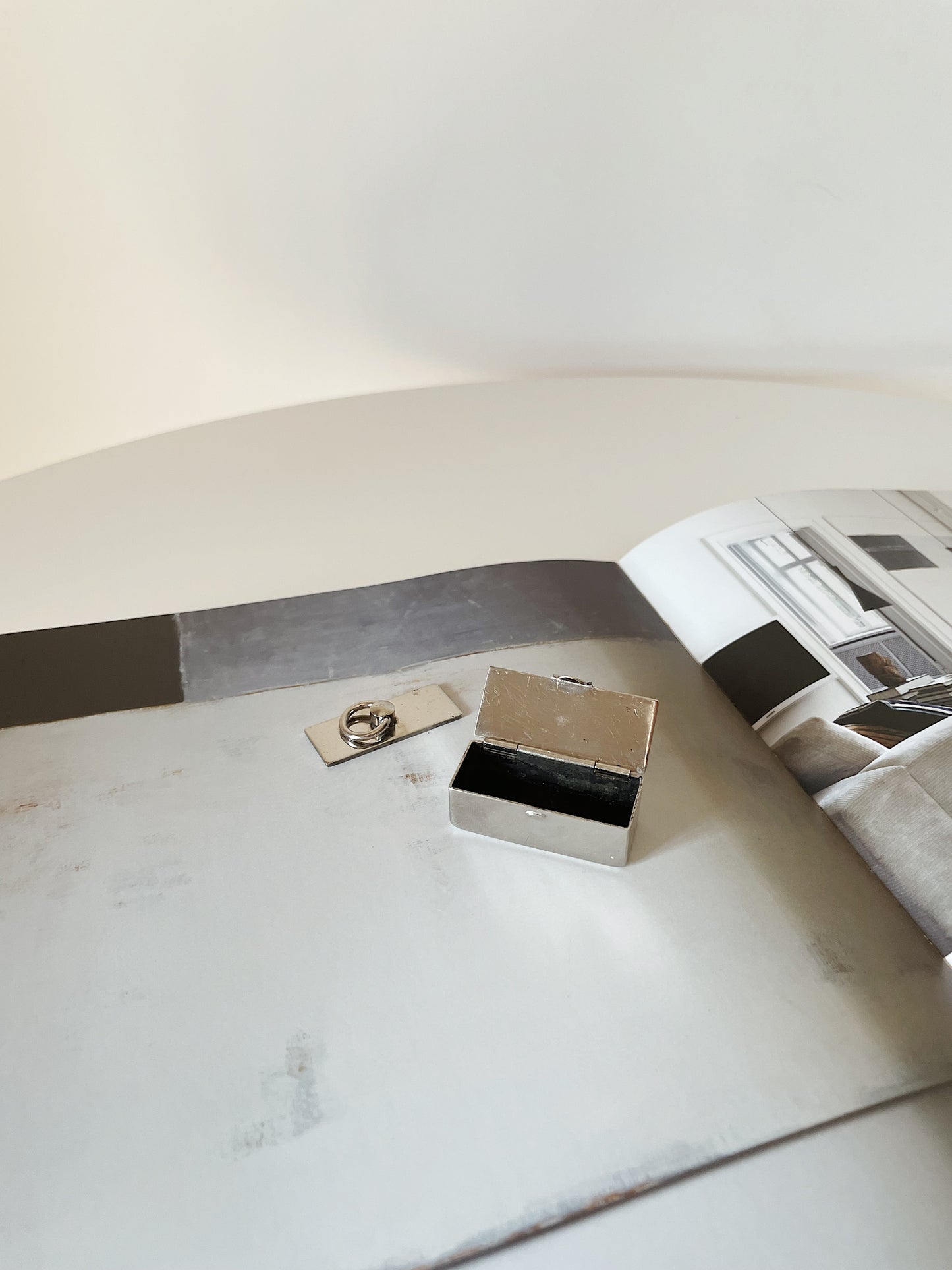 SILVER SQUARE PILL BOX