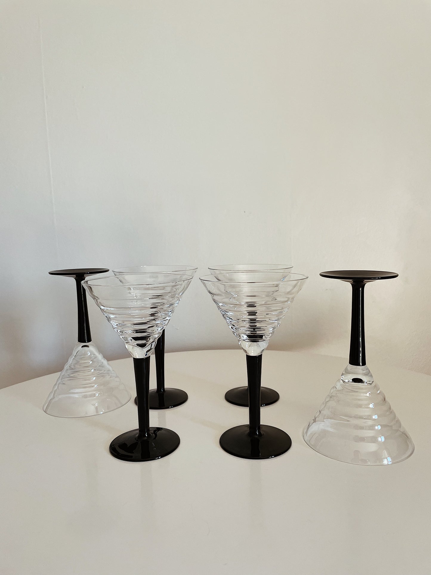 ART DECO MARTINI GLASSES