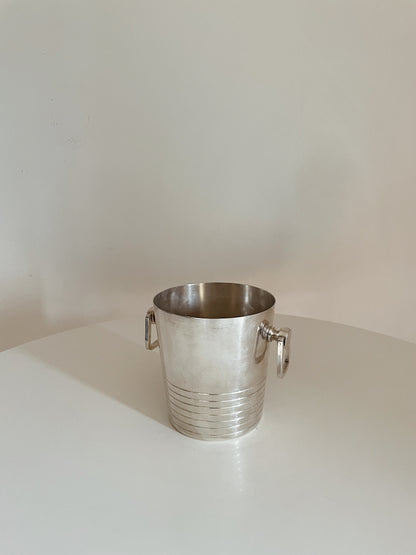SILVER ART DECO ICE BUCKET