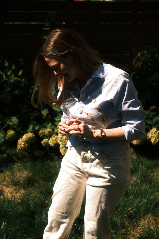 LOST & FOUND x MAYA BUTTON SHIRT 001