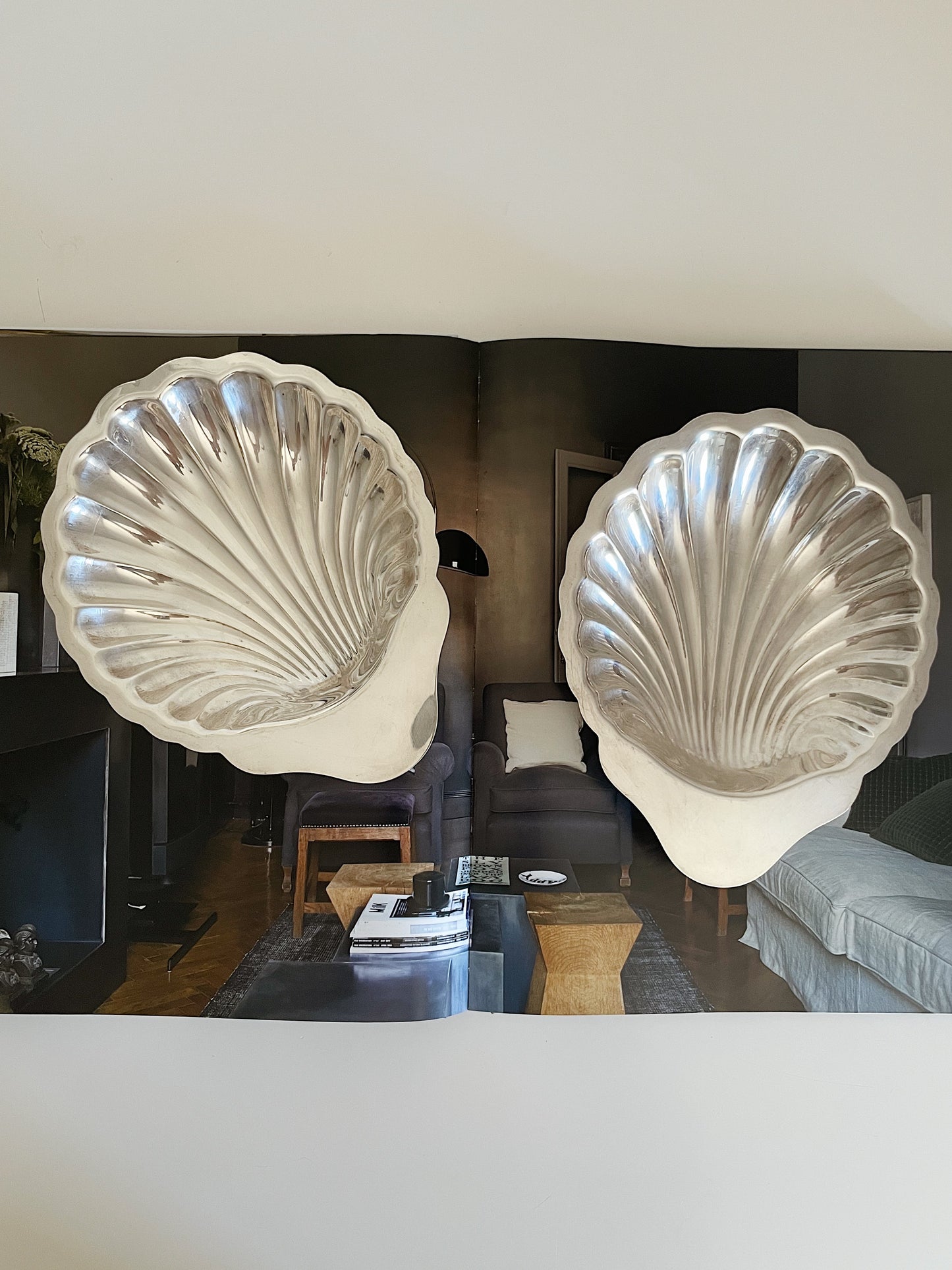 SILVER SHELL DISH