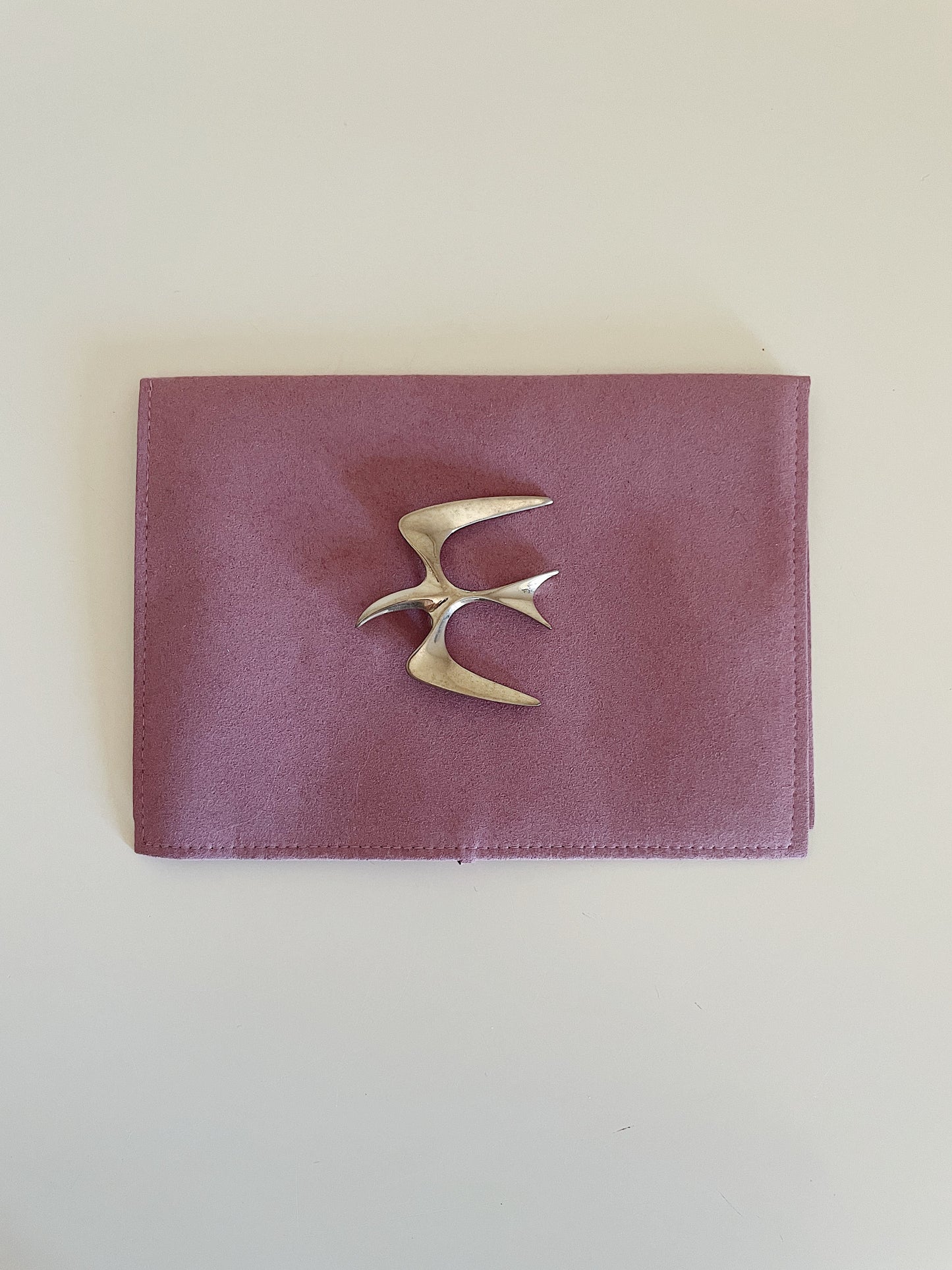 SILVER BIRD BROOCH