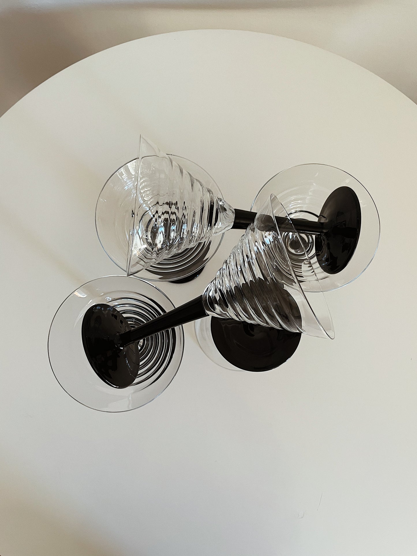 ART DECO MARTINI GLASSES