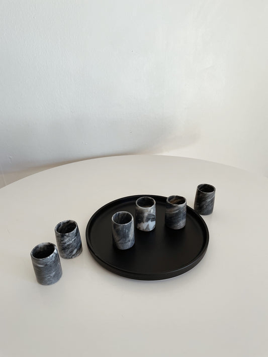 MARBLE SHOT GLASSES