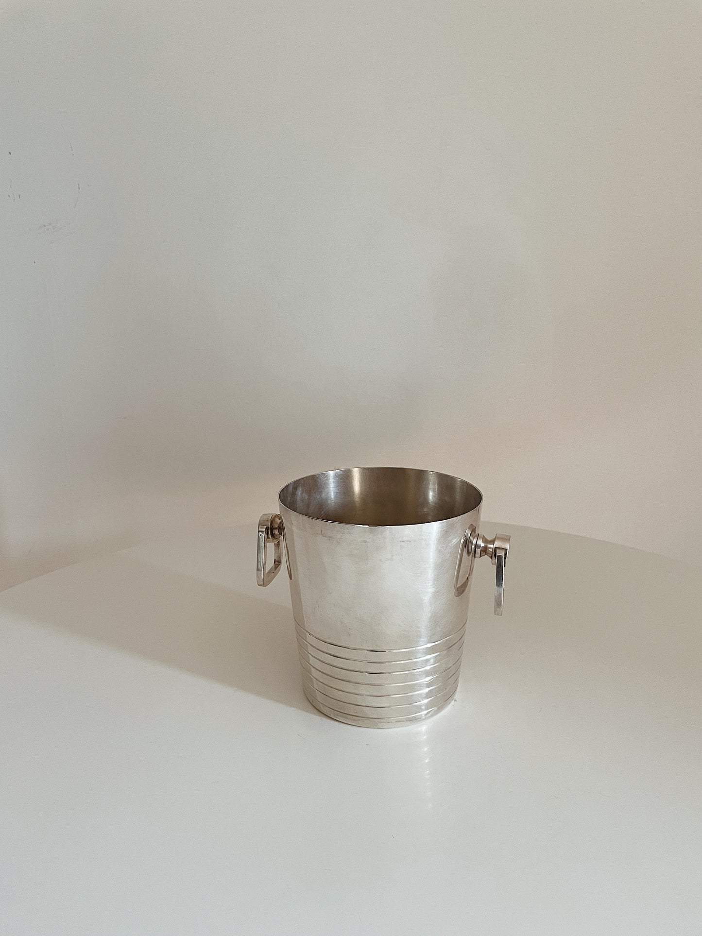 SILVER ART DECO ICE BUCKET