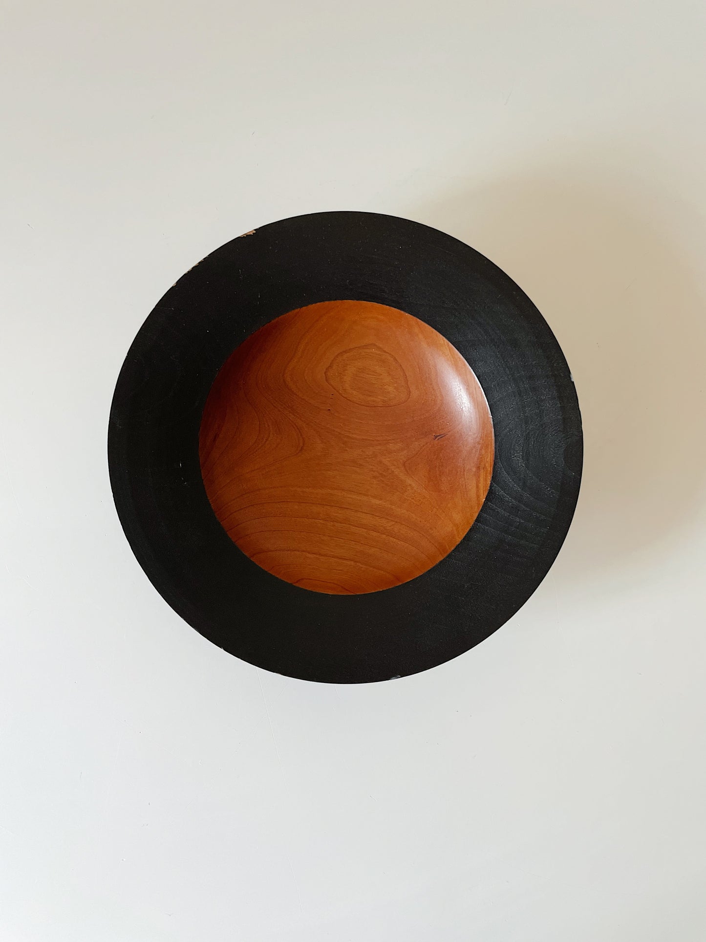 SHALLOW WOODEN BOWL
