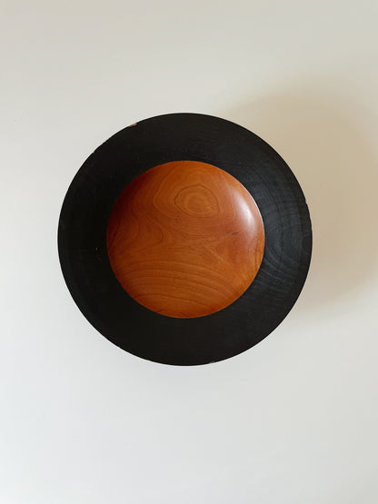 SHALLOW WOODEN BOWL