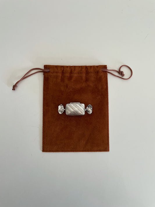 SILVER CANDY PILL BOX