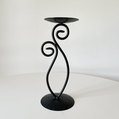 IRON SWIRL CANDLEHOLDER