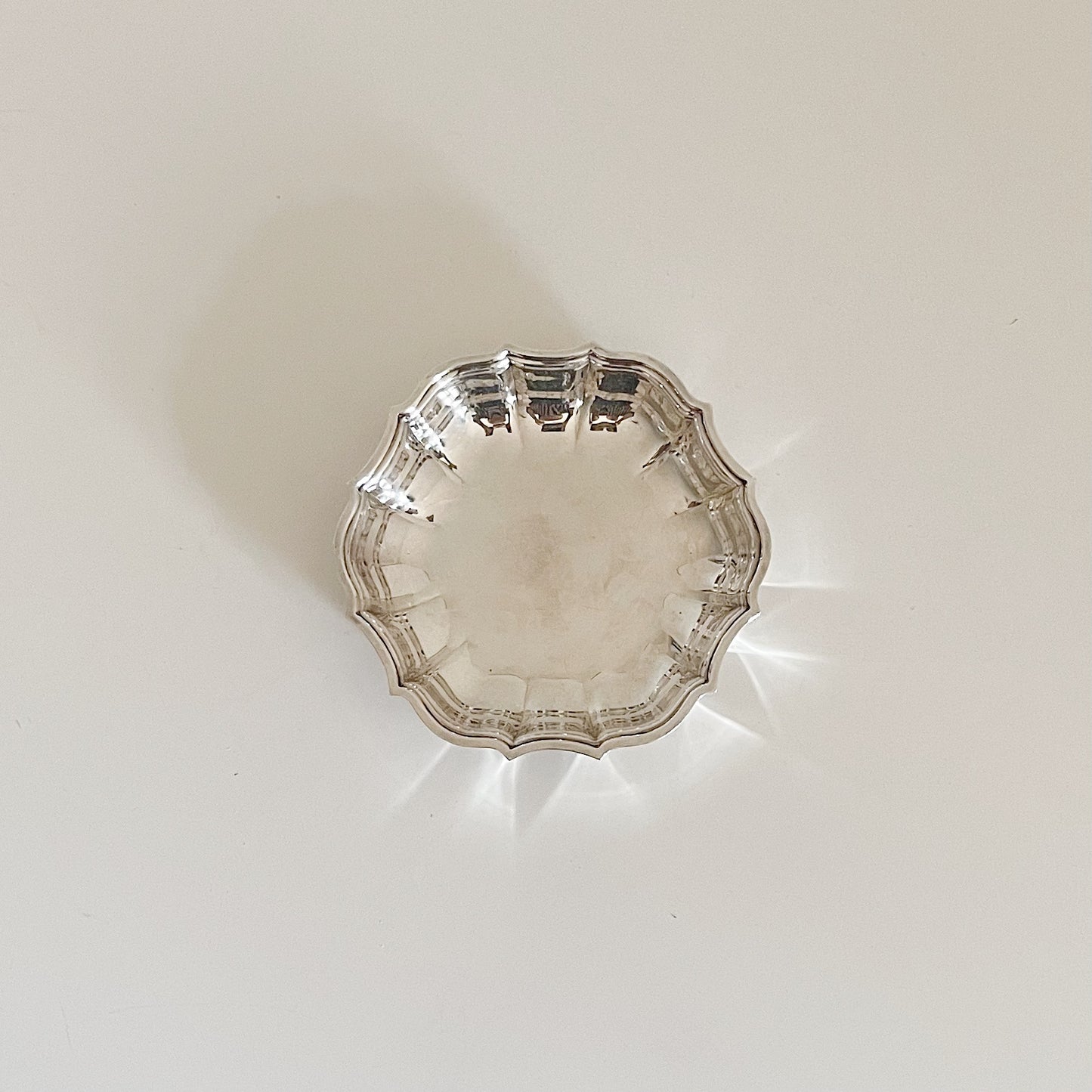 CHIPPENDALE SILVER DISH
